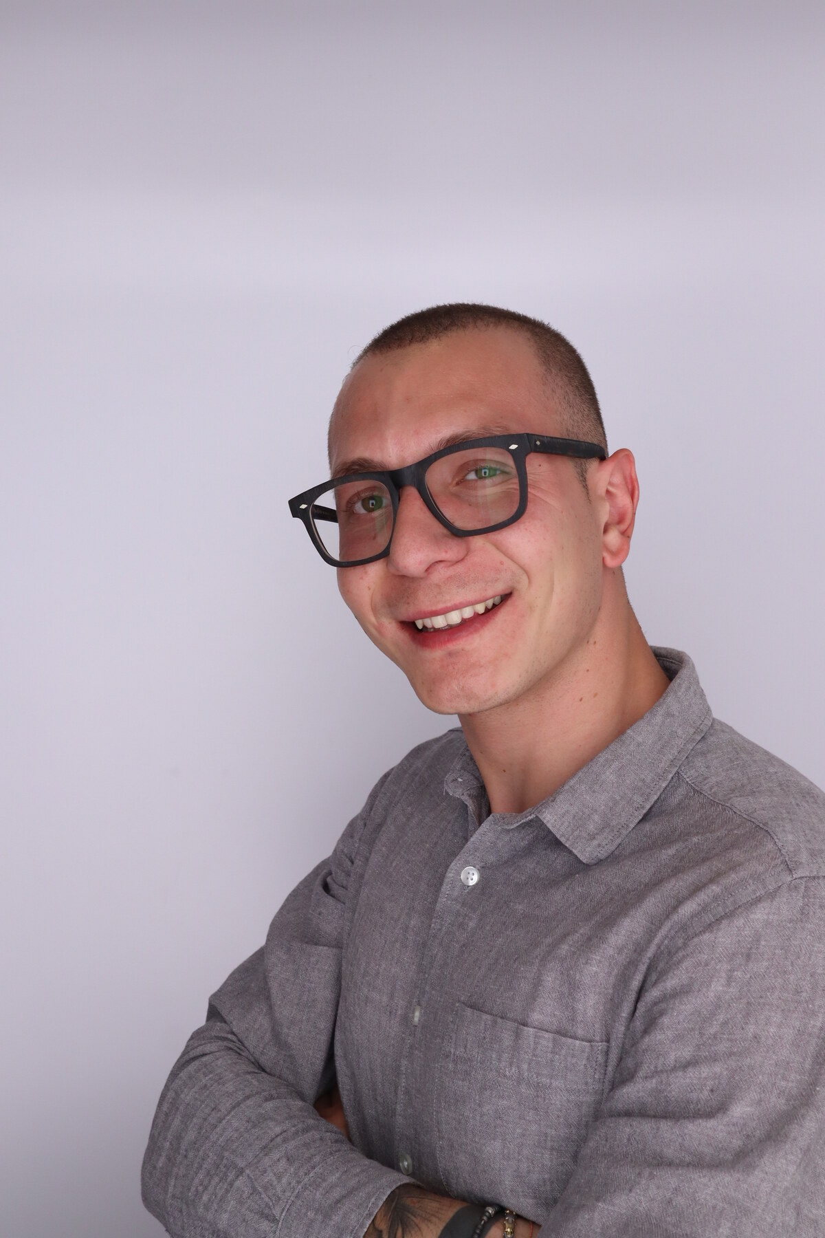 Antonio, in the studio.