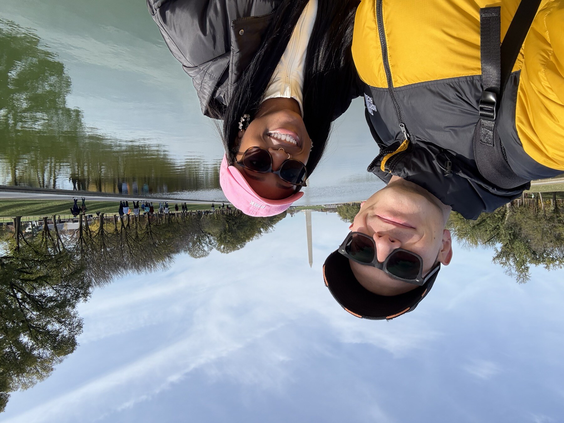 Antonio and Kirsten in the park.