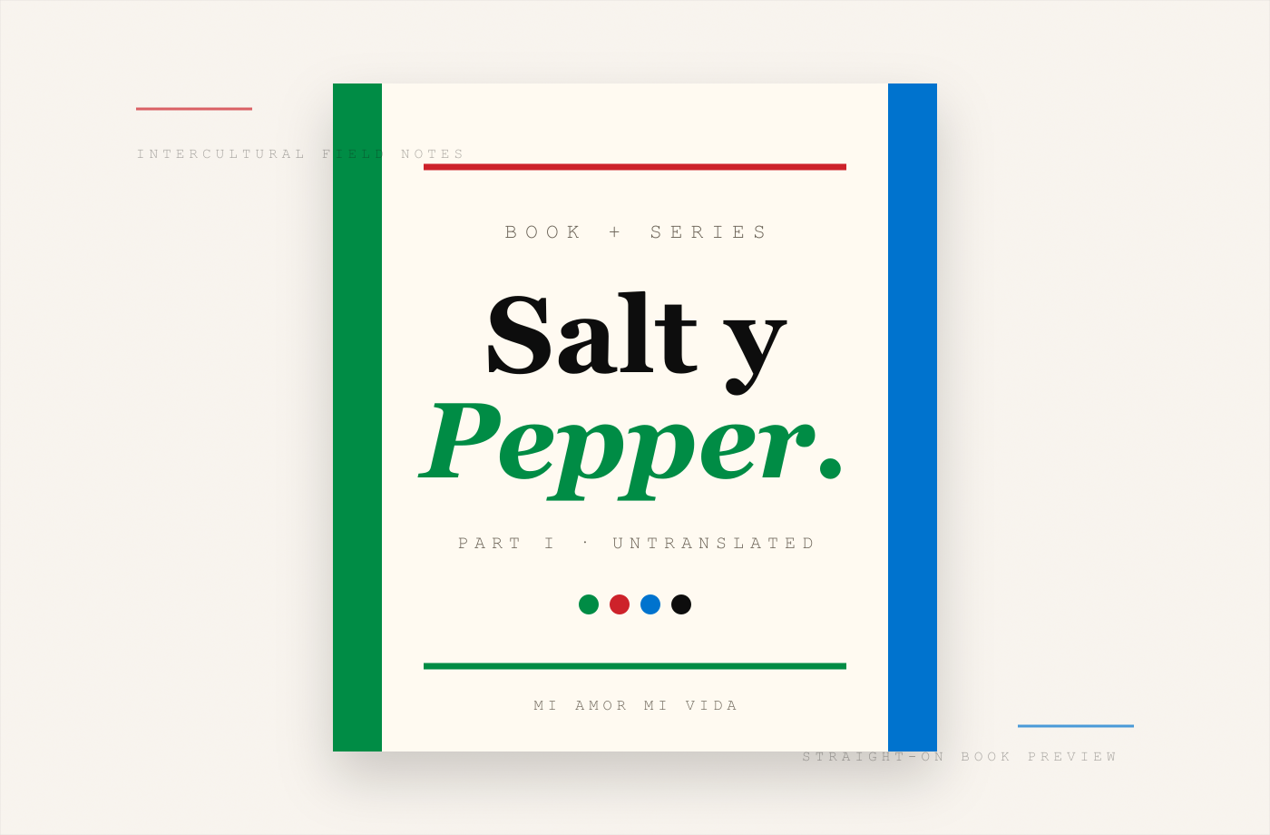 Straight-on Salt y Pepper book preview.
